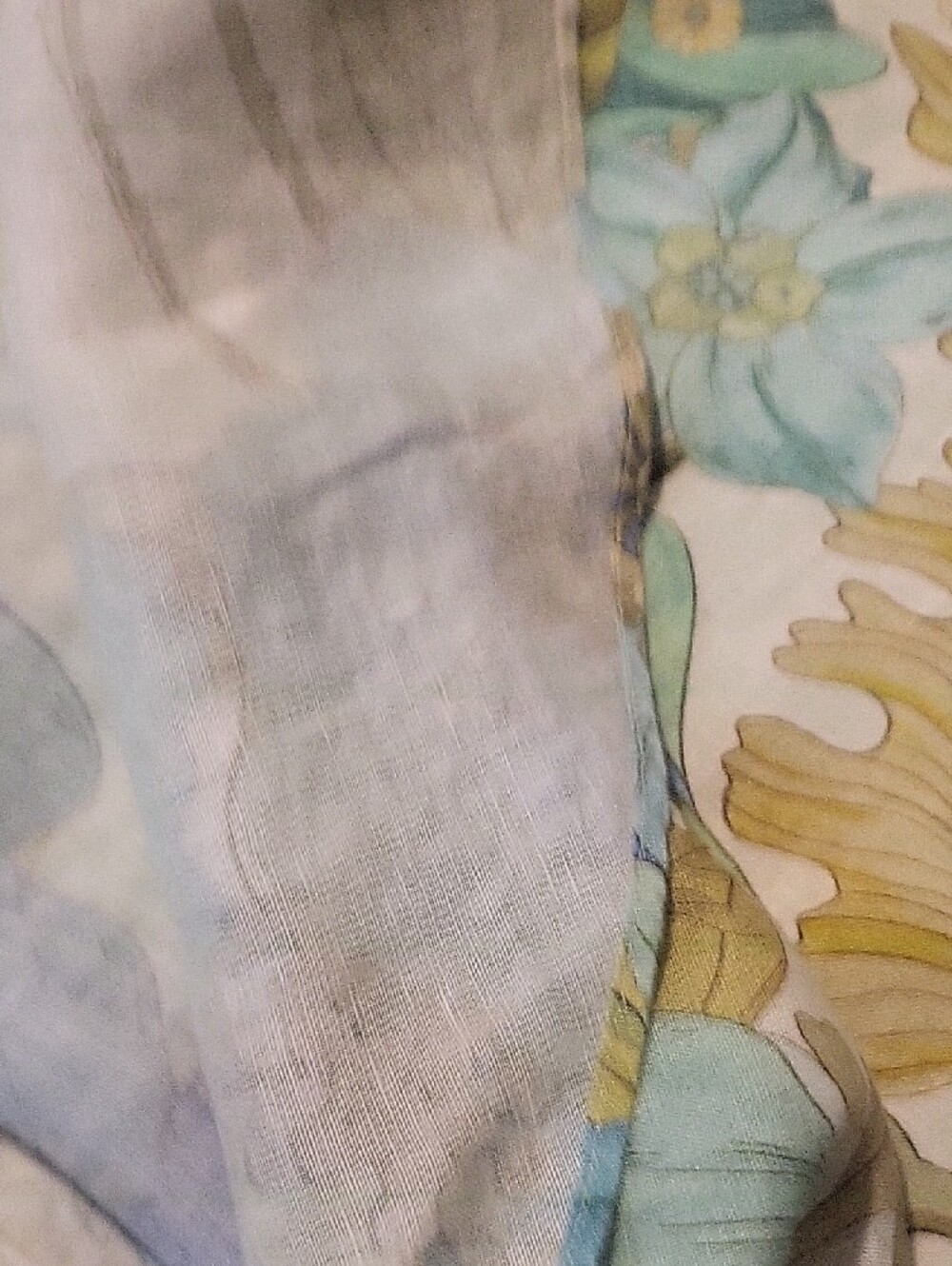Alemais Floral Shirtdress in Teal, Blue, Green on Cream - Picture 9 of 11